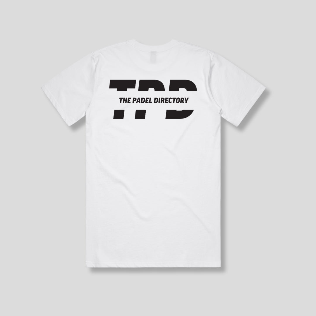 The Padel Directory Faded White T-Shirt