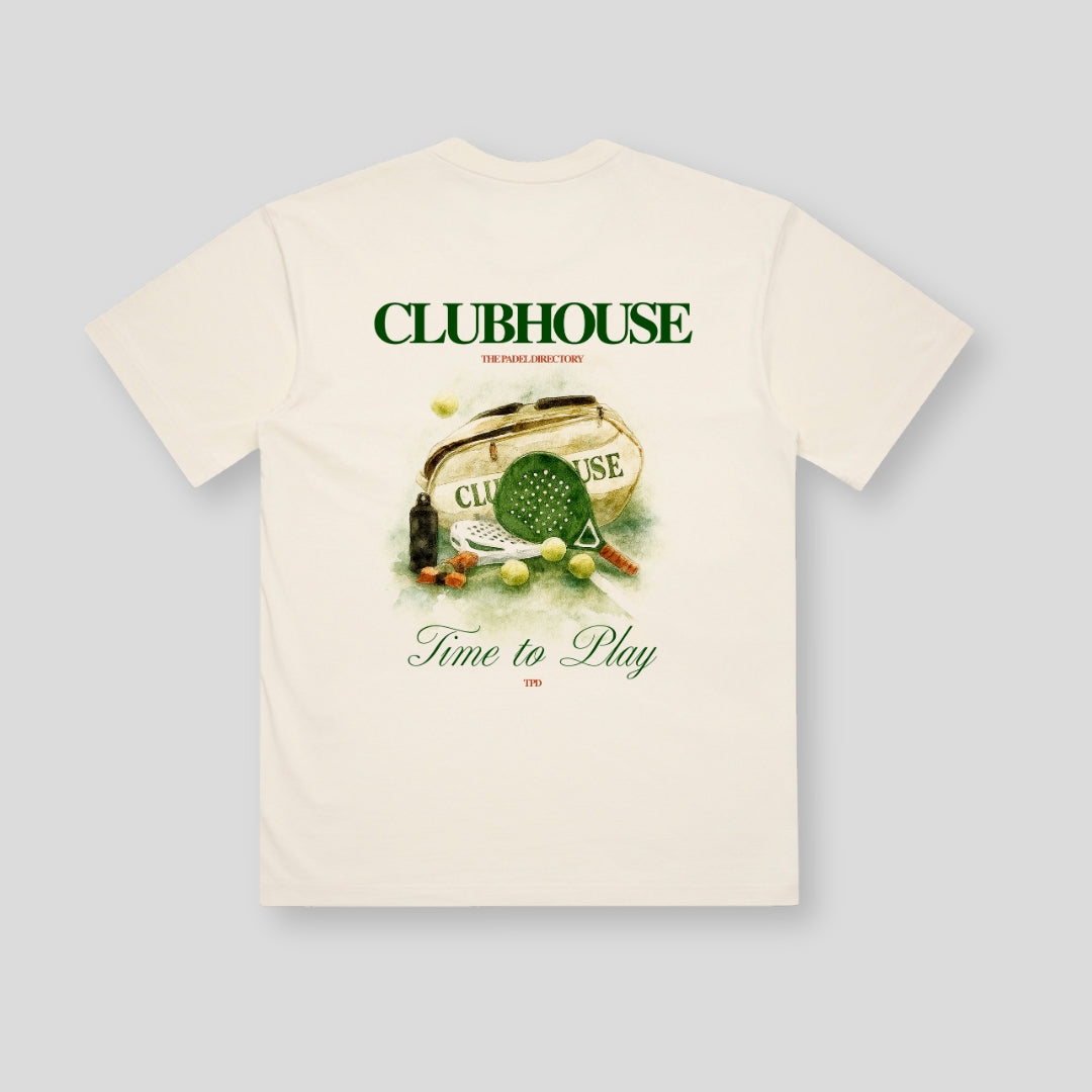 TPD Clubhouse Ecru Padel T-Shirt